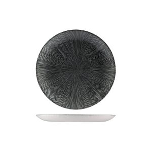Studio Prints Agano Black Round Coupe Plate
