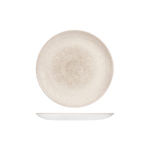 Studio Prints Raku Agate Grey Round Coupe Plate