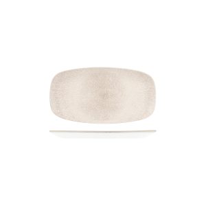 Studio Prints Raku Agate Grey Oblong Chef's Plate