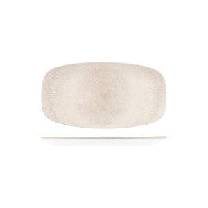 Studio Prints Raku Agate Grey Oblong Chef's Plate