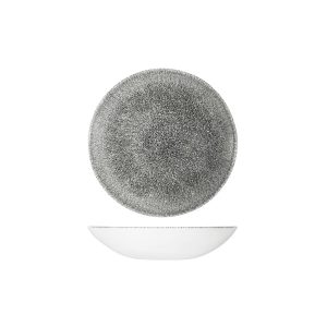 Studio Prints Raku Quartz Black Round Coupe Bowl