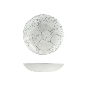 Studio Prints Kintsugi Pearl Grey Round Coupe Bowl