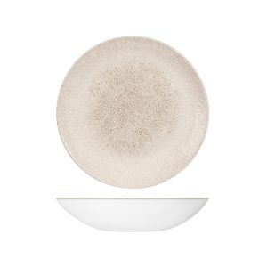 Studio Prints Raku Agate Grey Round Coupe Bowl