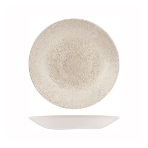 Studio Prints Raku Agate Grey Round Deep Coupe Plate