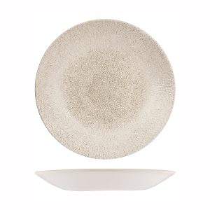 Studio Prints Raku Agate Grey Round Deep Coupe Plate