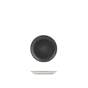 Stonecast by Churchill Stonecast Raw Black Round Coupe Plate