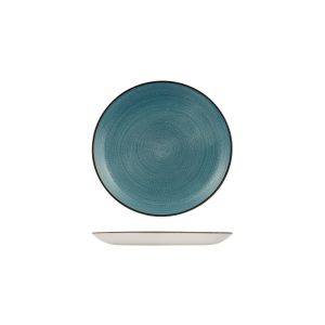 Stonecast by Churchill Stonecast Raw Teal Round Coupe Plate