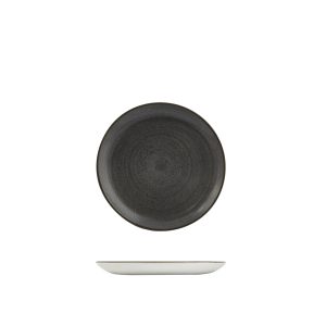 Stonecast by Churchill Stonecast Raw Black Round Coupe Plate