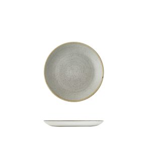 Stonecast by Churchill Stonecast Raw Grey Round Coupe Plate