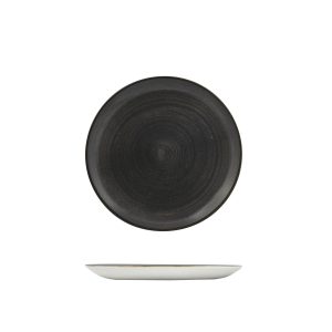 Stonecast by Churchill Stonecast Raw Black Round Coupe Plate