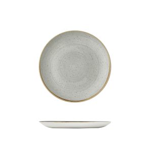 Stonecast by Churchill Stonecast Raw Grey Round Coupe Plate