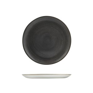 Stonecast by Churchill Stonecast Raw Black Round Coupe Plate