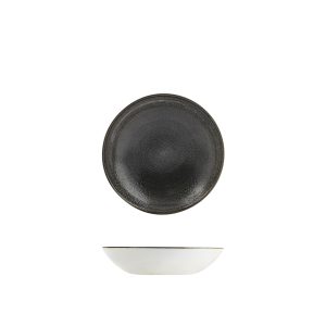 Stonecast by Churchill Stonecast Raw Black Round Coupe Bowl