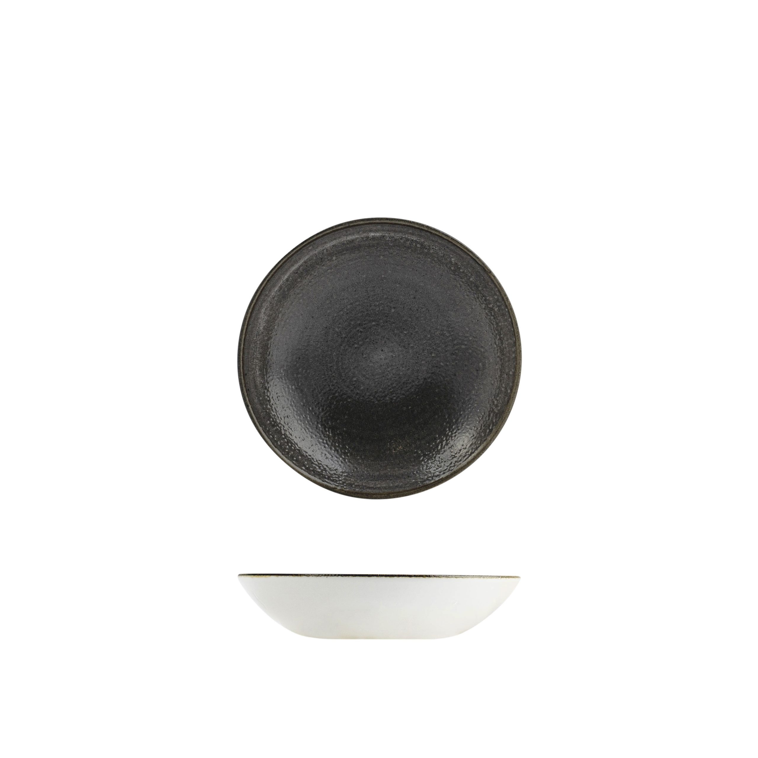 Stonecast by Churchill Stonecast Raw Black Round Coupe Bowl