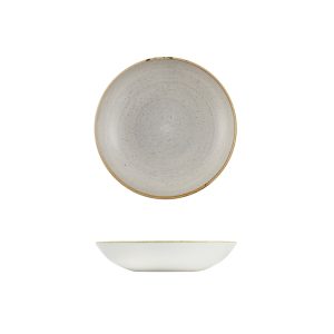 Stonecast by Churchill Stonecast Raw Grey Round Coupe Bowl