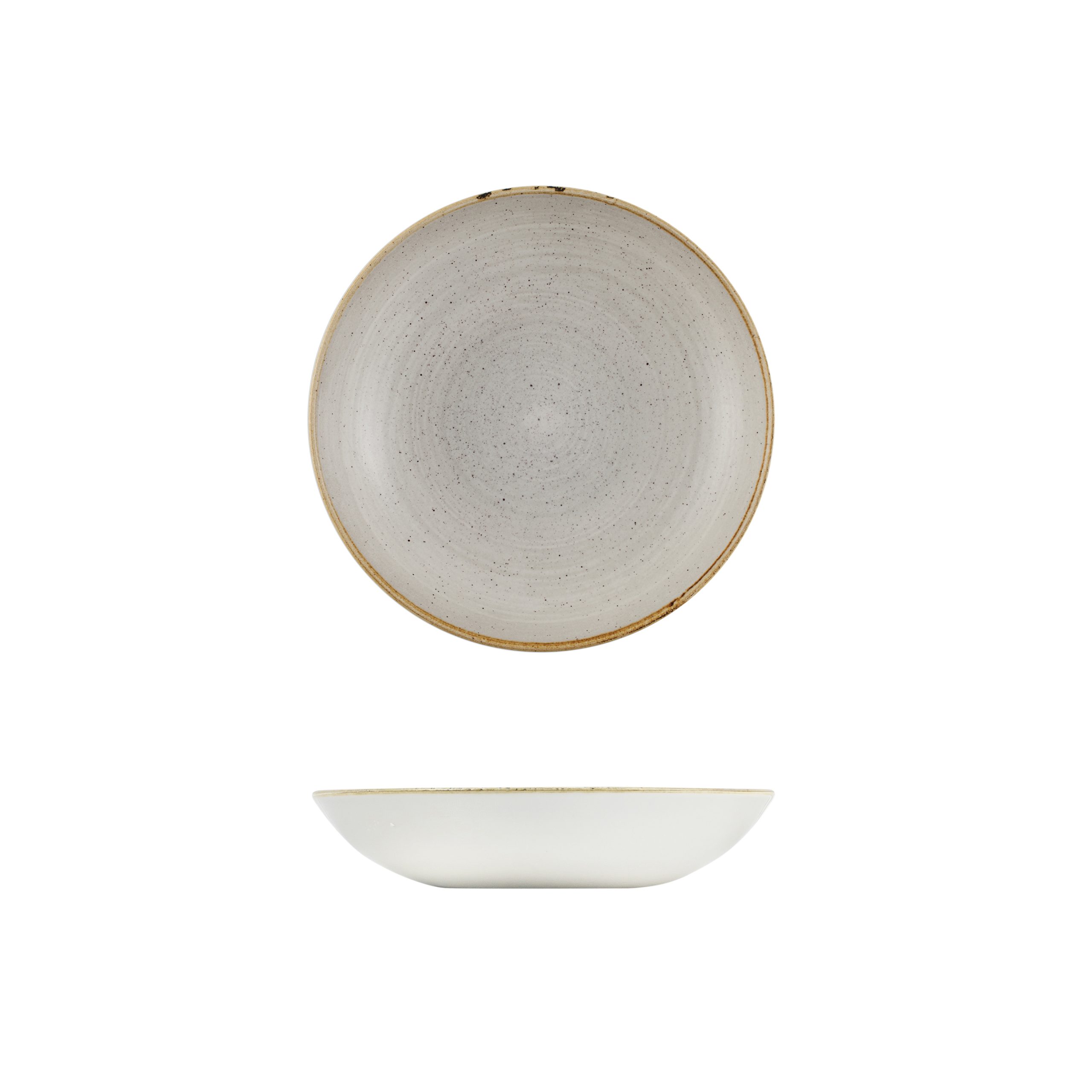 Stonecast by Churchill Stonecast Raw Grey Round Coupe Bowl