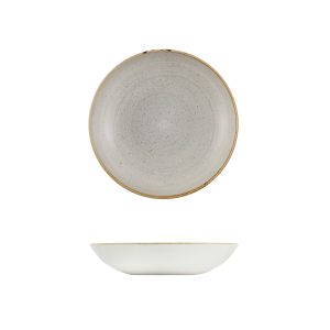 Stonecast by Churchill Stonecast Raw Grey Round Coupe Bowl