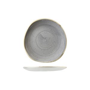 Stonecast by Churchill Stonecast Peppercorn Grey Organic Round Plate
