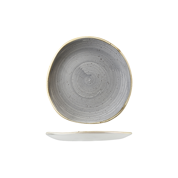 Stonecast by Churchill Stonecast Peppercorn Grey Organic Round Plate
