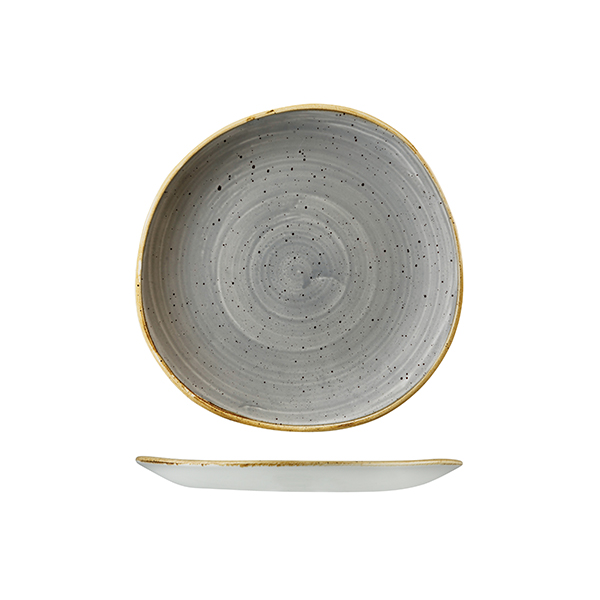 Stonecast by Churchill Stonecast Peppercorn Grey Organic Round Plate