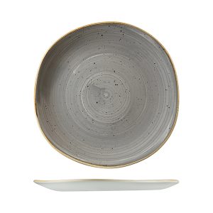 Stonecast by Churchill Stonecast Peppercorn Grey Organic Round Plate