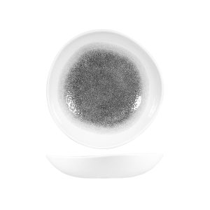 Studio Prints Raku Quartz Black Round Organic Bowl