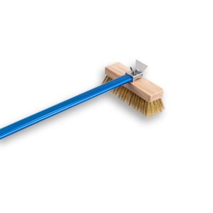 "Azzurra" Rectangular Brass Bristle Brush