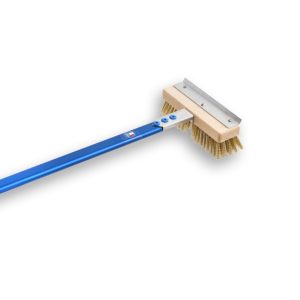 "Azzurra" Low Profile Rectangular Brass Bristle Brush