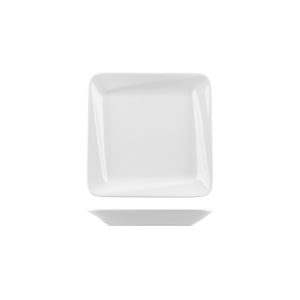 Australian Fine China Bistro Square Plate - Slant Rim