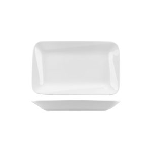 Australian Fine China Bistro Rectangular Plate - Slant Rim