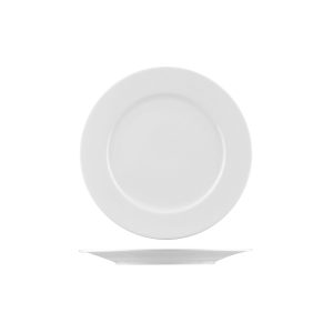 Australian Fine China Bistro Round Plate - Wide Rim