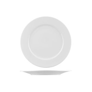 Australian Fine China Bistro Round Plate - Wide Rim