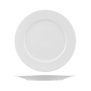 Australian Fine China Bistro Round Plate - Wide Rim