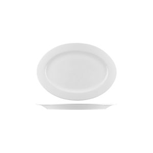 Australian Fine China Bistro Oval Plate - Wide Rim