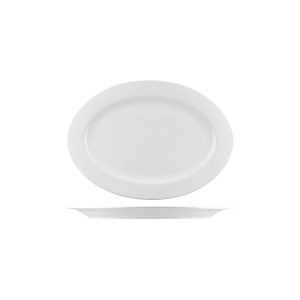 Australian Fine China Bistro Oval Plate - Wide Rim