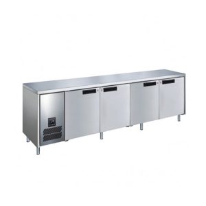 4 Door Slimline Fridge 660 Deep Stainless Steel Doors