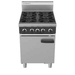 Cobra CR6D - 600mm Four Burner Gas Range Static Oven