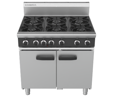 Cobra CR9D - 900mm Six Burner Gas Range Static Oven