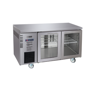 BESTTOP Under Bench Glass Door Fridge 1500mm