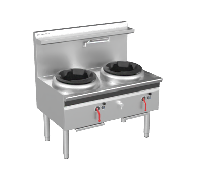 Cobra CW2H-CD - 1200mm Gas Waterless Wok with 1 Chimney burner and 1 Duckbill burner