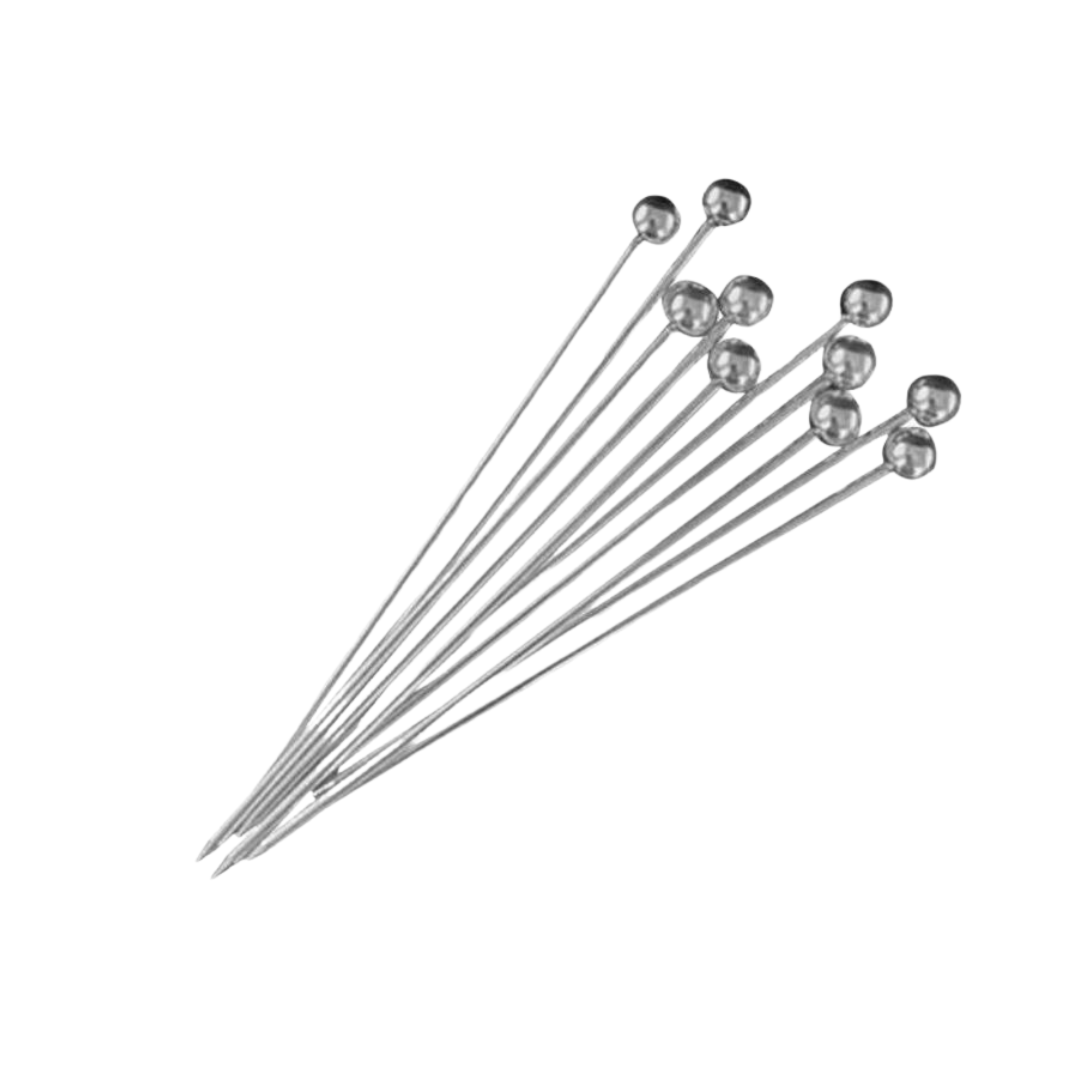 Cocktail Picks Stainless Steel Pack of 10