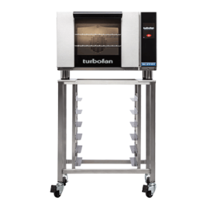 Turbofan E23T3 - Half Size Electric Convection Oven Touch Screen Control on a Stainless Steel Stand