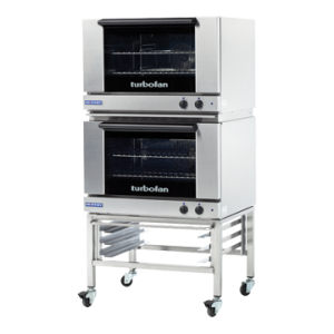 Turbofan E27M2/2 - Full Size Tray Manual Electric Convection Ovens Double Stacked