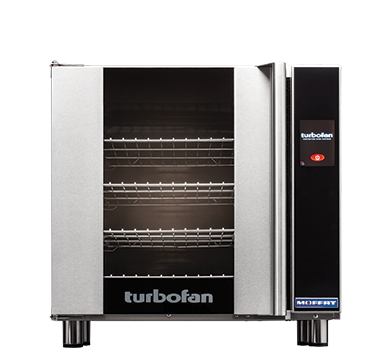 Turbofan E32T4 - Full Size Electric Convection Oven Touch Screen Control on a Stainless Steel Stand