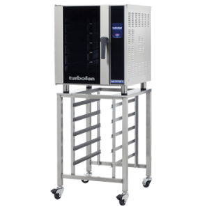 Turbofan E33T5 and SK33 Stand - Full Size Tray Touch Screen Electric Convection Oven On a Stainless Steel Stand