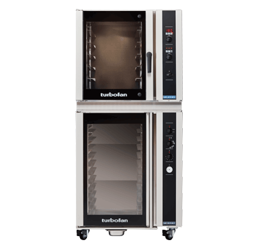 Turbofan E35D6-30 and P85M12 - Full Size Digital / Electric Convection Oven on a 12 Tray Manual / Electric Prover/Holding Cabinet