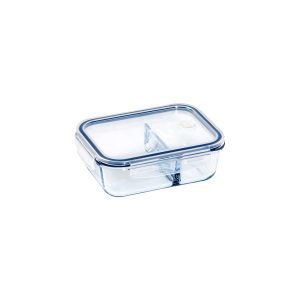Glass Containers 2 Divider Rectangular 930ml