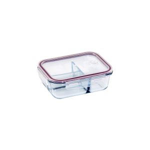 Glass Containers 3 Divider Rectangular 1000ml