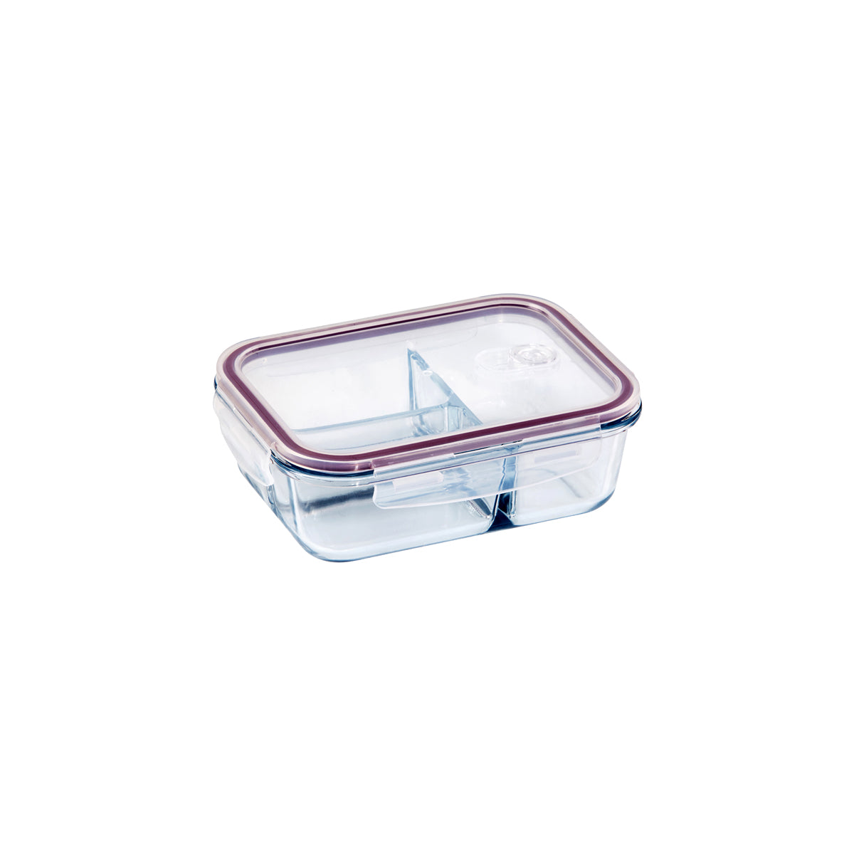 Glass Containers 3 Divider Rectangular 1000ml