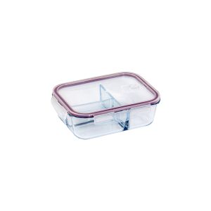 Glass Containers 3 Divider Rectangular 1500ml